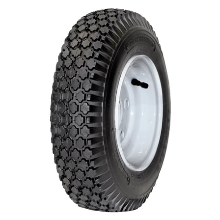 Greenball Stud 4.10/3.50-4 4PR Stud Tread Tubeless Lawn and Garden Tire (Tire Only)