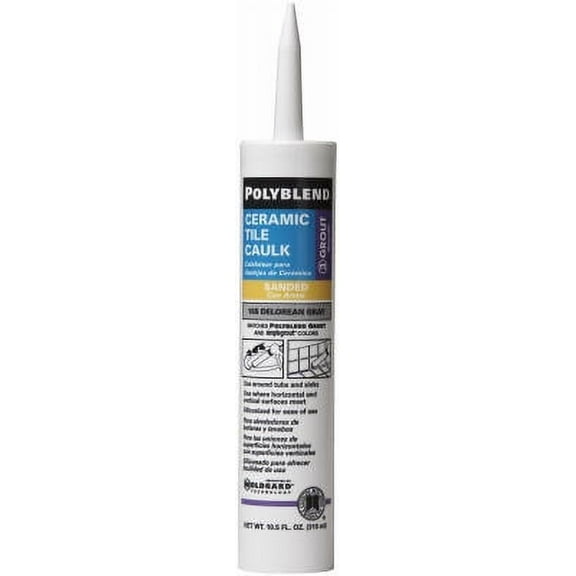 10.5 OZ #9 Natural Gray Polyblend Ceramic Tile Caulk A Siliconized Acr, Each