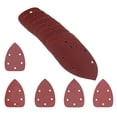 thumbnail image 1 of MasteelfCA 50PCS Triangle Sanding Discs Sandpaper 5 Hole 40/60/80/100/120 Grits, 1 of 5
