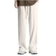 thumbnail image 1 of Puntoco Pantalones de trabajo con bolsillos de color liso para hombre Pantalones casuales de pierna recta, 1 of 5
