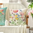 thumbnail image 5 of Spring Outdoor Throw Pillow Covers 20x20 Set of 2 Garden Flowers Farmhouse Patio Decorative Cushion Covers Home Decor Couch for Sofa Bedroom Livingroom, SkyBlue, 5 of 5