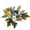 Green, variant on Halloween Harvest Festival Candle Wreath, Pumpkin Maple Leaf Dahlias Wreath, Orange Scented Candles With Stand, Decorative Wreath for Tabletop, Mantel, Home, Holiday Decor, Light Blue