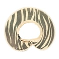 thumbnail image 5 of Peter Grimm Striped Womens Sun Protection UPF 50+ Straw Wide Brim Adjustable Crushable + Packable Beach Visor Resort Hat, 5 of 5
