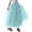 AB357 Light Blue, variant on Tisuna Beige Casual Skirt For Women Solid Color High Waist Multi Layered Long Skirts Lightweight Soft Ladies Festival Casual Wear