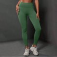 thumbnail image 5 of felwors Seamless Workout Lifting Leggings - Booty Scrunch Gym Leggings for Women (Army Green, M), 5 of 6