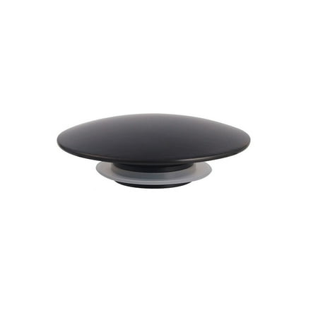 

Matte Black Basin Waste Pop Up Bathroom Sink Push Button Click Clack Plug 66mm