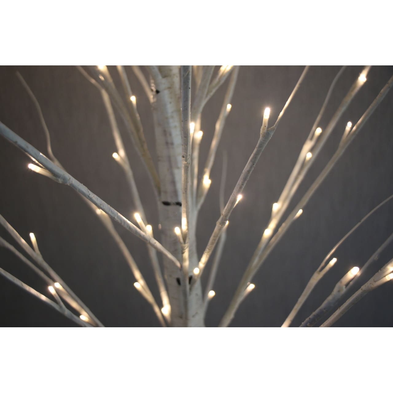 83 Inch Birch Tree On Metal Base In/Outdoor 120 Leds With 8 Lighting Modes - N/A
