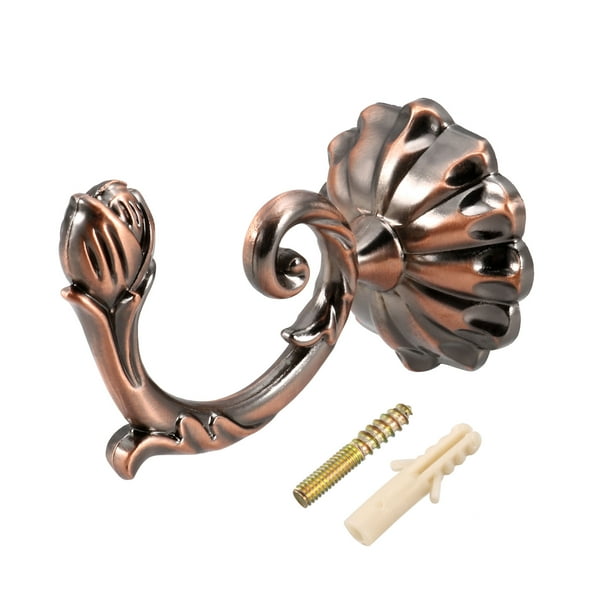 Decorative Curtain Drapery Holdback Wall Mounted Hook for Window Bronze