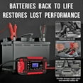 thumbnail image 4 of 12V 6-Amp Car Battery Charger, Trickle Charger and Maintainer, Smart Fully Automatic Battery Charger w/Temperature Compensation, Battery Pulse Repair, 4 of 5