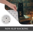 thumbnail image 3 of Halloween Non Slip Door Mat, Halloween Black Cat Mysterious Notebook Halloween Decor Absorbent Bath Tub Mats, Bathroom Rugs Welcome Mat, Bath Mat for Halloween Decor Home, Kitchen 16x24in, 3 of 6