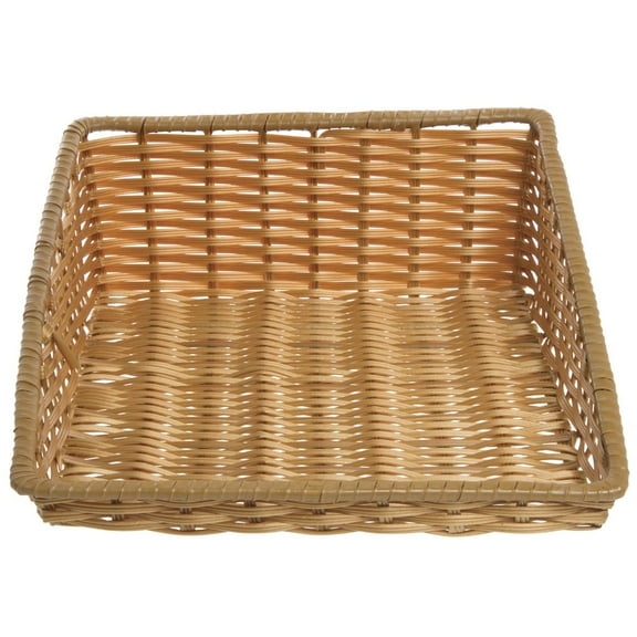 HUBERT Tapered Storage Basket, Natural Color, Rectangular - 15 1/2"L x 20"D x 1 1/2" to 6"H
