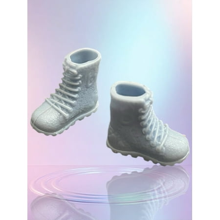 Lol Surprise doll OMG Bartz OFF-WHITE Camp Doll B logo Shoes FASHION FAUX Lace Military Hiking BOOTS