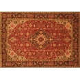 thumbnail image 1 of Ahgly Company Indoor Rectangle Medallion Orange Traditional Area Rugs, 7' x 10', 1 of 1