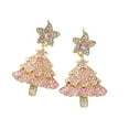 thumbnail image 2 of Pendientes de árbol de Navidad, pendientes de diamantes de imitación, pendientes navideños estéticos de moda Estilo A, 2 of 9