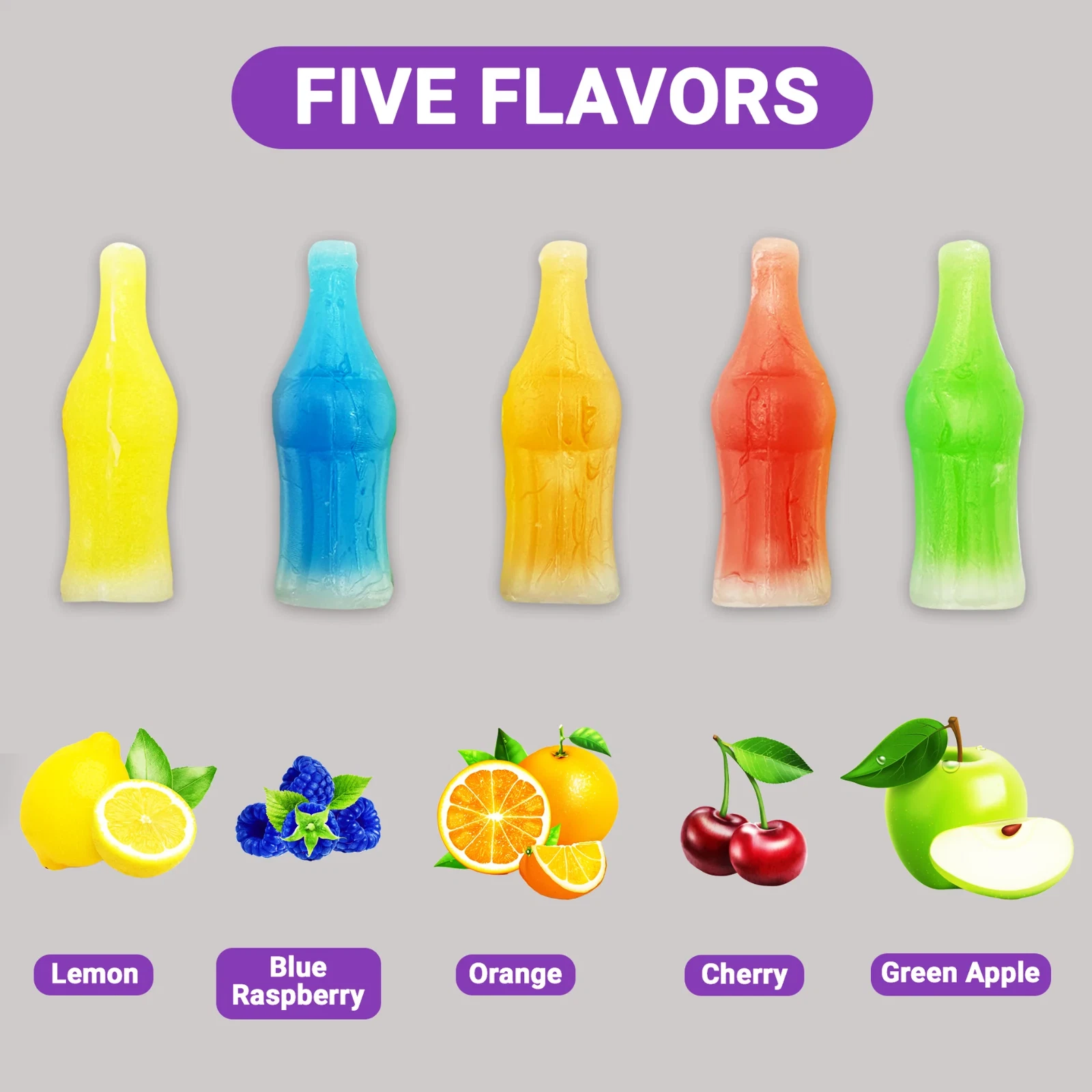 Nik-L-Nip Wax Bottles, Fruit Flavored Drinks, Individually Wrapped, Bulk Nostalgia Candy (4 Pounds)