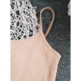 thumbnail image 6 of Sholeno Kids Girls Spaghetti Straps Crop Tank Top Solid Color Camisole Underwear Sleeveless Ribbed Orange L, 6 of 7