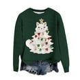 thumbnail image 1 of Zhanying Chandail des Fêtes pour Femmes Doublé en Molleton Assorti Saisonnier Christmas Sweater Chandail Rouge à Col Rond pour Femmes Christmas Sweater, 1 of 5