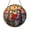 Acrylic 3.5 Inch, variant on Aesthetic Aquatic Animal Stained Glass Suncatcher For Window Decor, Imaginary Otter Couple Hanging Art With Poppies And Water, Decorative Nature Room Ornament, Unique Present For Artwork Fans