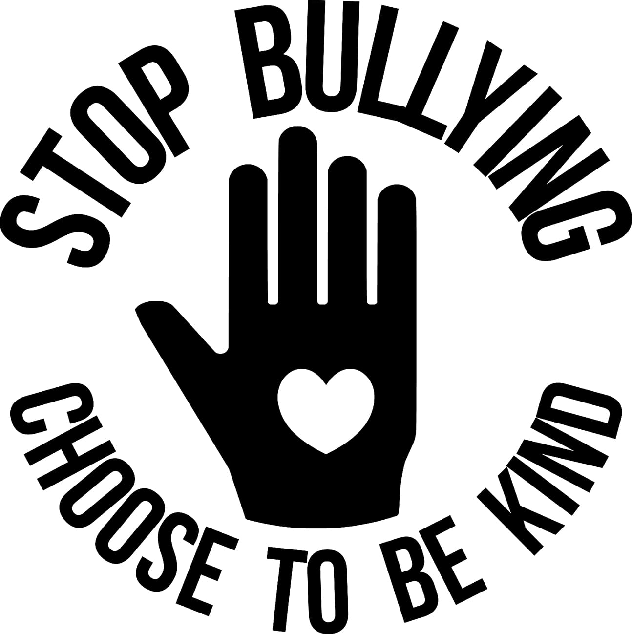 Stop Bullying Choose To Be Kind Heart Spread Love Ant Bully c Wall Decals  for Walls Peel and Stick wall art murals Black Medium 18 Inch - Walmart.com