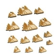 thumbnail image 1 of Camping Tent in the Woods Pine Trees Wood Mini Charms Shapes DIY Craft Jewelry - No Hole - 25mm (7pcs), 1 of 7