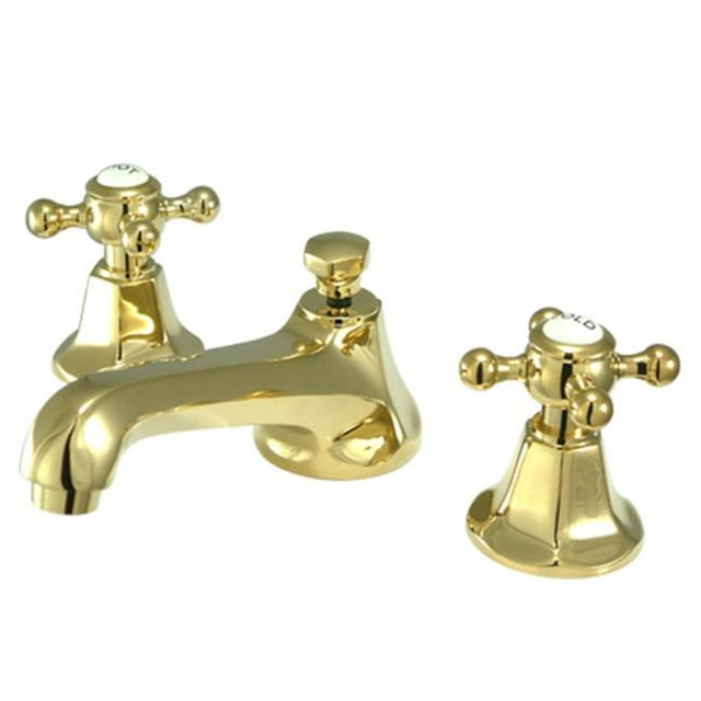 Kingston Brass KS4462BX 8 Inch -18 Inch Widespread Lavatory Faucet - Polished Brass