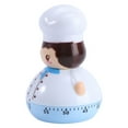 thumbnail image 5 of NUOLUX Mini Chef Design Mechanical Timer Kitchen Timer Cooking Time Manager Baking Reminder Boiled Egg Countdown Timer (Sky-blue), 5 of 6