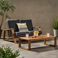 thumbnail image 6 of Backyard Outdoor Collection: Loveseat + Table | Adirondack Style with Contemporary Twist | Durable Acacia and Easy-Clean Covers | Solves Durability and Spill Cleanup, 6 of 7