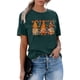 thumbnail image 3 of Fiudx Ofertas Flash Artículos En Oferta Camiseta Estampada a La Moda para Mujer, Blusa de Manga Corta, Tops Informales con Cuello Redondo, 3 of 5