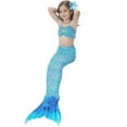 thumbnail image 2 of Kids Girls Mermaid Beachwear Bikini Set Fishtail Swimsuit Swimming Costume, 2 of 5