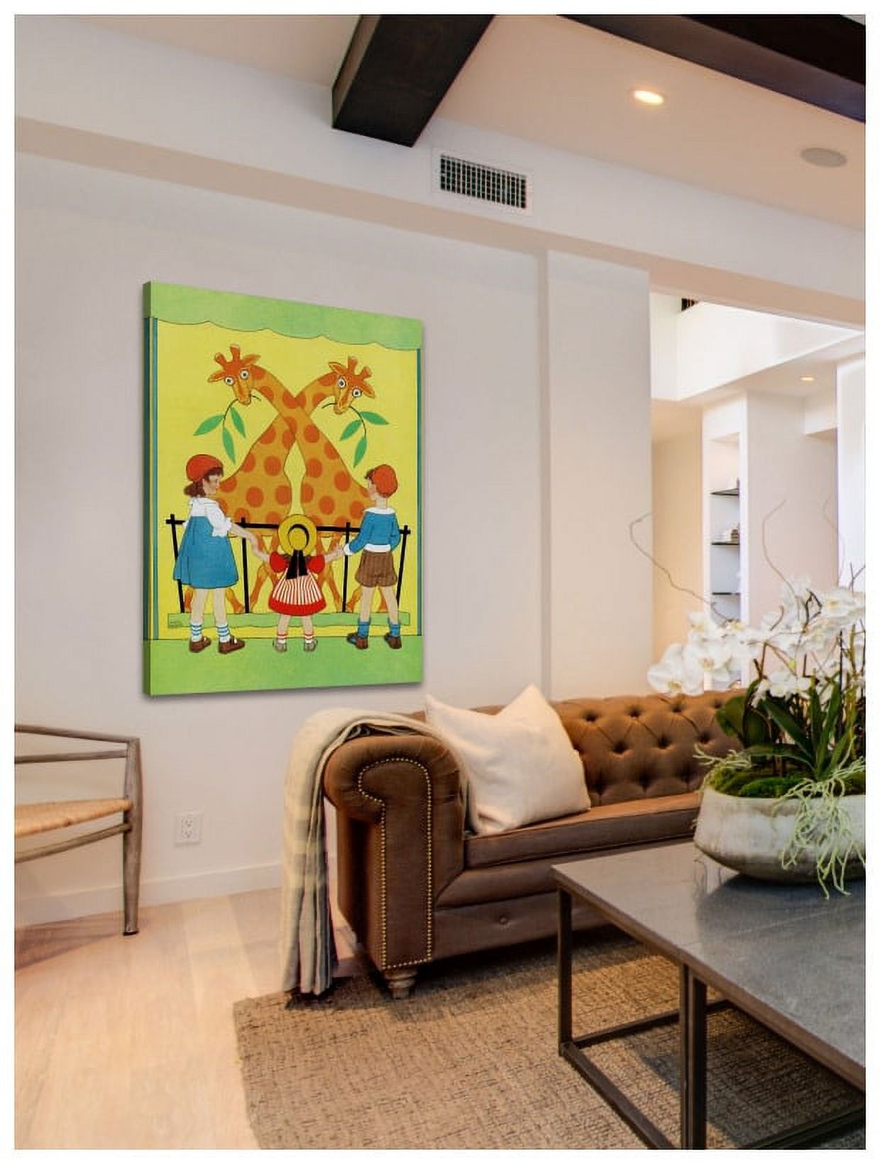 Marmont Hill "Giraffes" by Curtis Painting Print on Canvas