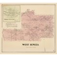 thumbnail image 3 of Stone 13x12 Black Modern Framed Museum Art Print Titled - West Seneca New York Landowner - Stone 1866, 3 of 5