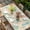 Green Brown, variant on Teal Red Coastal Table Cloths for 3 Foot Rectangle Tables, Nautical Seahorse Beach Coral Starfish Patio Waterproof Elastic Fitted Tablecloths, Washable Rectangular Table Cover for Camping