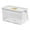 White, variant on YIKA Tupperware Container Airtight Food Storage Container With Handle Plastic Freezer Organizer Bento Box For Kitchen Pantry Singles Piece Kitchen Storage White