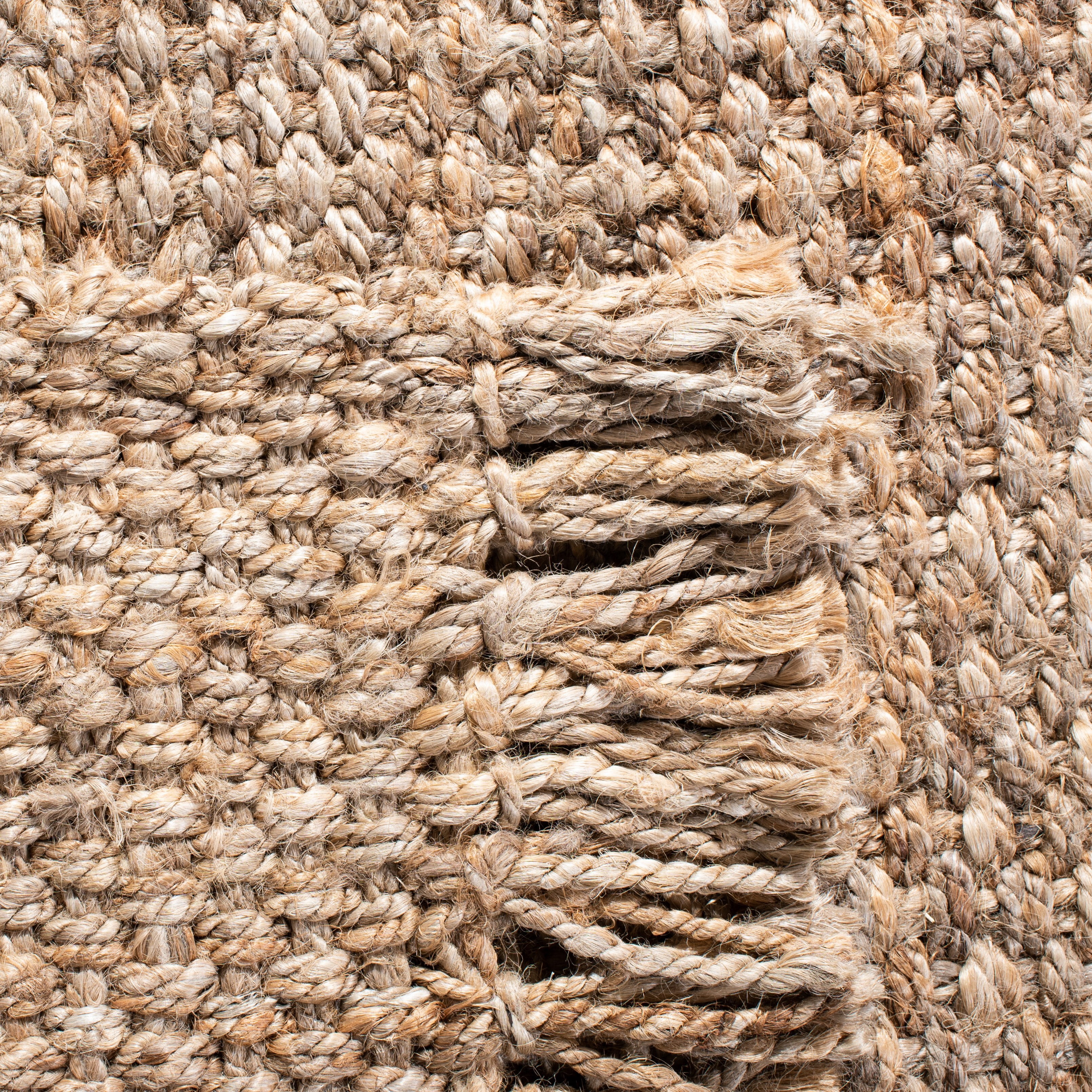 SAFAVIEH Natural Fiber Doncho Bordered Runner Rug, Natural, 2'6" x 18'