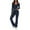 80-Navy, variant on HSHMT Suits for Women 2 Piece Women's 2 Piece Sets Straight Leg Pants Set Long Sleeve Crop T Shirt Casual Outfits Comfy