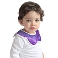 thumbnail image 2 of Hirioo Purple Bubble Abstract Art for Baby Cotton Petal Bib Drool Bibs for Baby Boy Unisex, 2 of 9