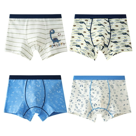 Toddler Boys Underwear Kids Boys Boxer Briefs Cotton Soft Breathable Toddler Baby Cartoon Prints Underwear Toddler Boxer Briefs Pink 110