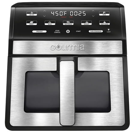 Gourmia Digital 8 qt Air Fryer, Black - Window, Light