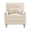 Warm Linen, variant on Carolayne Upholstered Accent Chair Comfy Armchair with Pillows for Living Room, Bedroom, Warm Linen