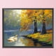 thumbnail image 3 of Impreso 11CT DIY completo bordado Swan Lake Cross Stitch Kits decoración del hogar FLhrweasw Nuevo, 3 of 9