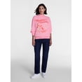 thumbnail image 2 of Strawberry Shortcake Women's Christmas Graphic Mock Neck Sweatshirt, Sizes XXS-XXL, 2 of 5