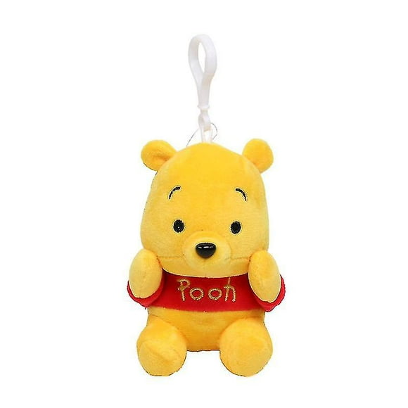 Pooh Bear peluche pendentif poupée avec anneau petite peluche Winnie peluches mignon suspendu