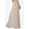 thumbnail image 4 of TheMogan Women's PLUS Casual Draped Jersey Foldable Waist Relaxed Long Maxi Skirt, 4 of 7