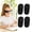 Black, variant on 4 Pack Soft Fabric Eye Patches for Glasses, Amblyopia Lazy Eye Patch for Kids, Reusable Strabismus Eye Cover, Blue