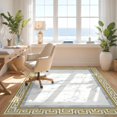 thumbnail image 3 of Design&I 3'x5' Ultra Soft Throw Mat, Greek Key Retro Border Frame Vintage Meander Bordered Geometric None Fluffy Washable Easy Care Indoor rug for Bedside Hallway, 3 of 7