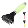 thumbnail image 3 of Peine para quitar el pelo con rastrillo de aseo profesional de 2 caras para gatos y perros, cepillo para quitar el pelo para perros y gatos, cepillo para gatos autolimpiante, cepillo para pe, 3 of 5