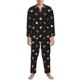 thumbnail image 3 of Fotbe Funny Chicken Pattern Long Sleeve Pajama Set for Men,Sleepwear Set,2-piece Loungewear Set,Soft PJs Comfy Nightwear with Pockets-Large, 3 of 7