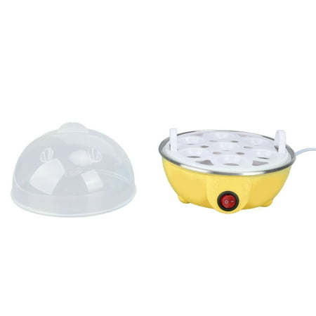 

Egg Cooker Chicken Design Multifunction Holds 7 Eggs Anti Dry Burning Boiled Egg Cooker Automatic Power Off For Eggs For Food For Milk US Plug 110V Yellow