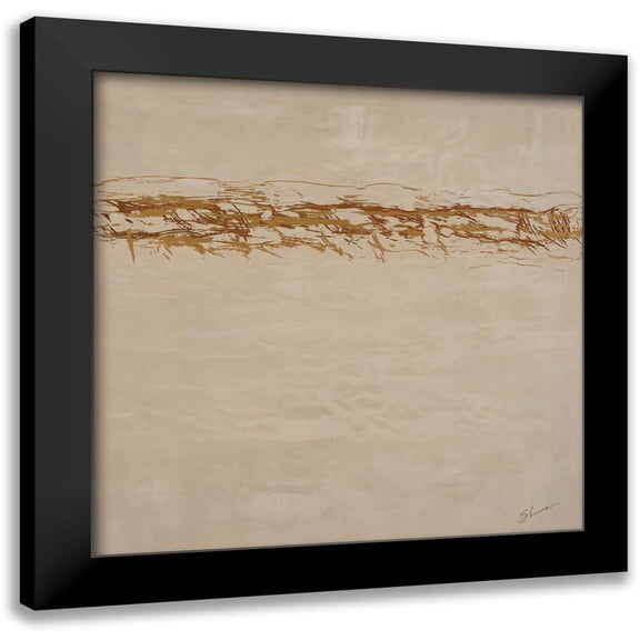 Shanti, Shima 12x12 Black Modern Framed Museum Art Print Titled - Cacophony