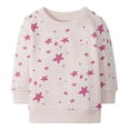 thumbnail image 2 of Baby Girl s French Terry Crewneck Sweatshirt Sweater, Light Pink Multi, 3-6 months, 2 of 2